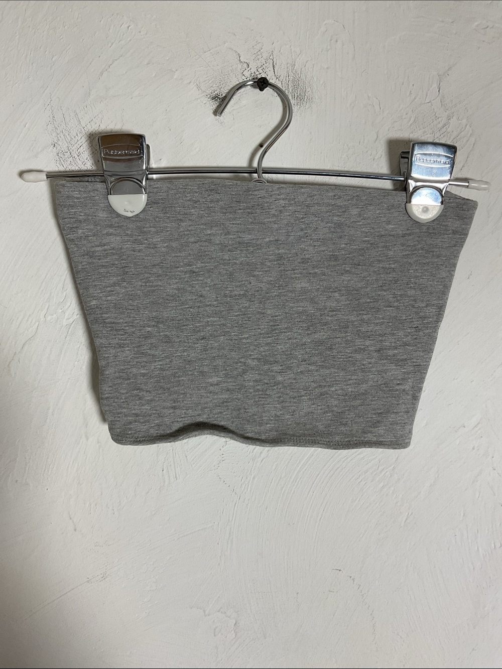 Sale! Divided Gray Strapless Tube Top / Bandeau Basic Top Size XS
